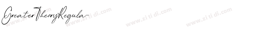 GreaterTheoryRegula字体转换