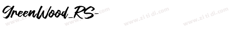 GreenWood_RS字体转换