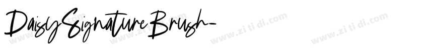 DaisySignatureBrush字体转换 DaisySignatureBrush字体转换