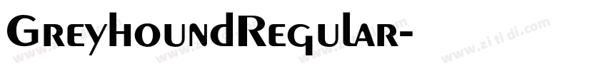 GreyhoundRegular字体转换