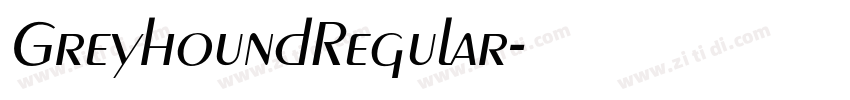 GreyhoundRegular字体转换