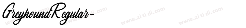GreyhoundRegular字体转换