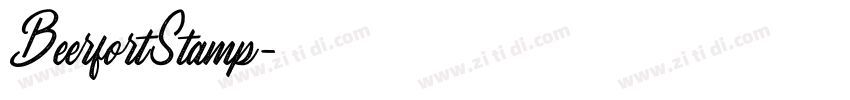 BeerfortStamp字体转换