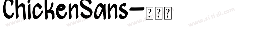 ChickenSans字体转换