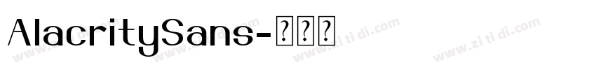 AlacritySans字体转换