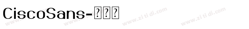 CiscoSans字体转换