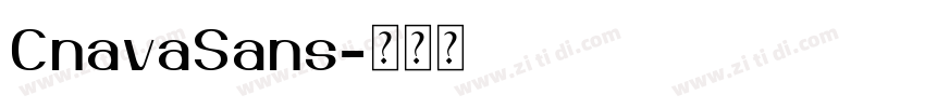 CnavaSans字体转换