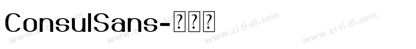 ConsulSans字体转换