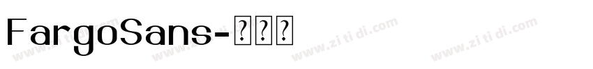 FargoSans字体转换