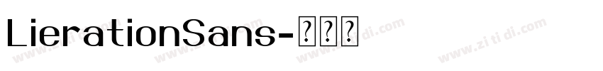 LierationSans字体转换