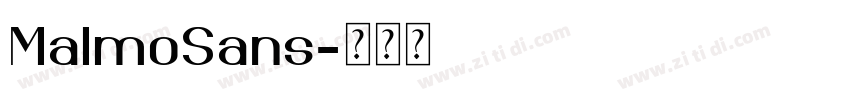 MalmoSans字体转换