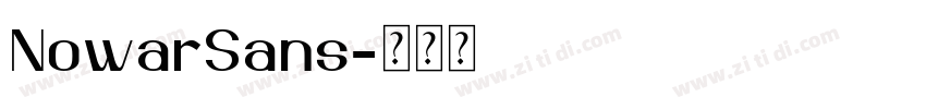 NowarSans字体转换