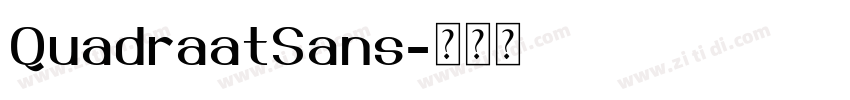 QuadraatSans字体转换