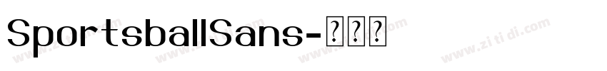 SportsballSans字体转换