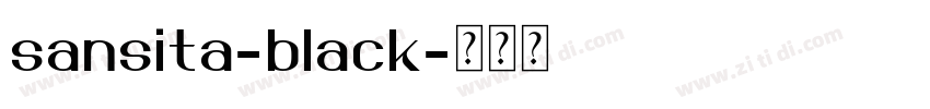 sansita-black字体转换