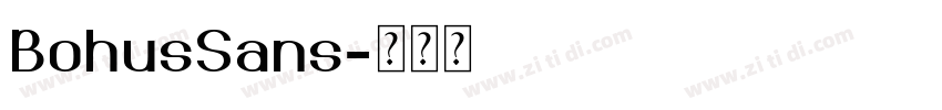 BohusSans字体转换