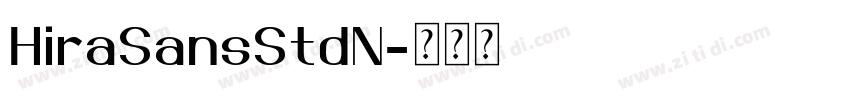 HiraSansStdN字体转换