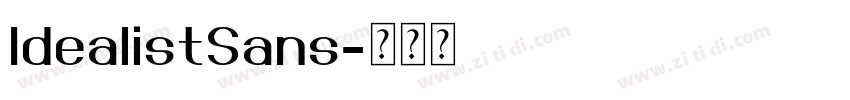 IdealistSans字体转换
