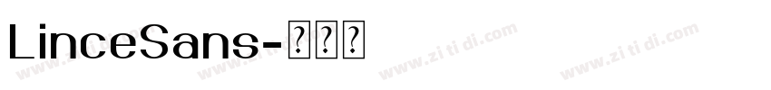 LinceSans字体转换
