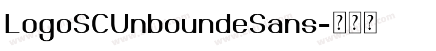 LogoSCUnboundeSans字体转换