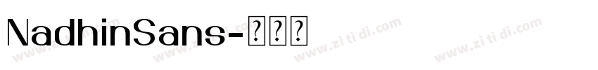 NadhinSans字体转换