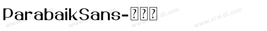 ParabaikSans字体转换