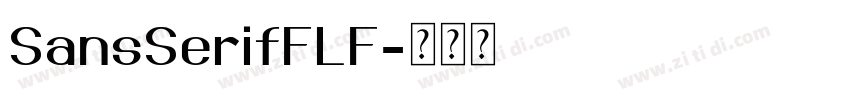 SansSerifFLF字体转换