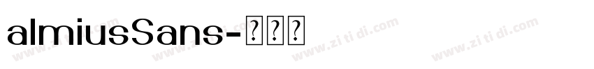 almiusSans字体转换