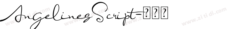 AngelinesScript字体转换