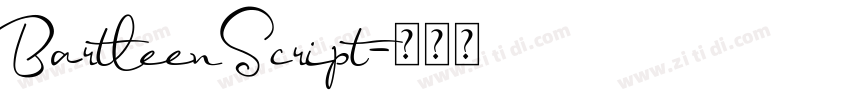 BartleenScript字体转换