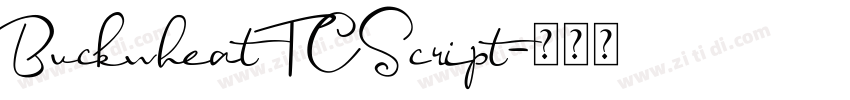 BuckwheatTCScript字体转换