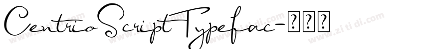CentrioScriptTypefac字体转换