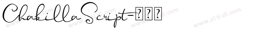 ChakillaScript字体转换 ChakillaScript字体转换