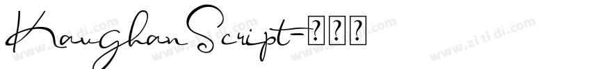 KaughanScript字体转换