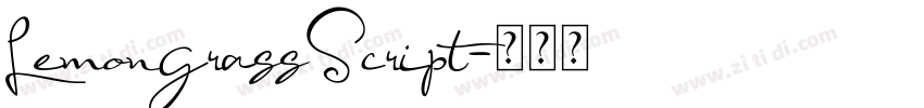 LemongrassScript字体转换 LemongrassScript字体转换