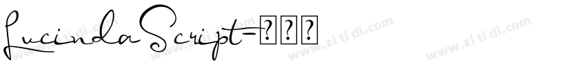 LucindaScript字体转换