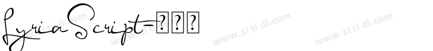 LyriaScript字体转换 LyriaScript字体转换