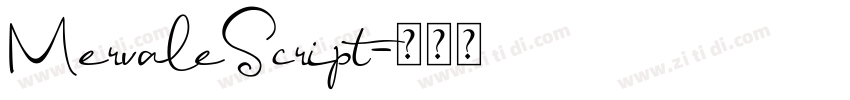 MervaleScript字体转换