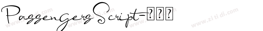 PassengersScript字体转换 PassengersScript字体转换