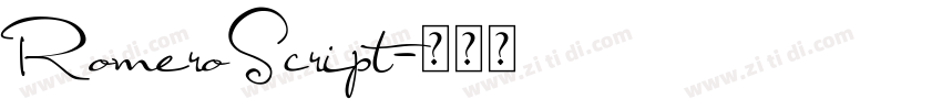 RomeroScript字体转换