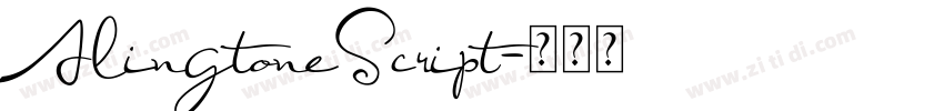 AlingtoneScript字体转换