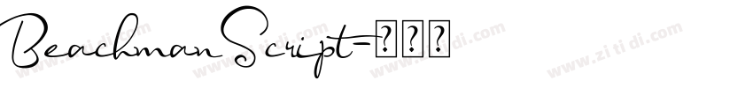 BeachmanScript字体转换