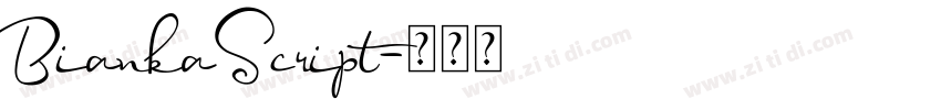 BiankaScript字体转换 BiankaScript字体转换