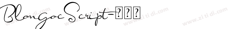BlongocScript字体转换