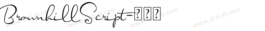 BrownhillScript字体转换