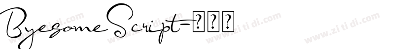 ByesomeScript字体转换