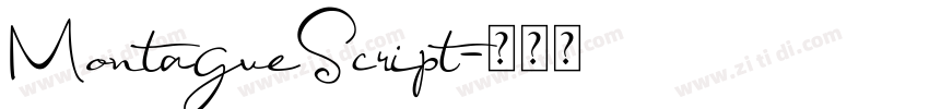 MontagueScript字体转换
