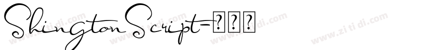 ShingtonScript字体转换