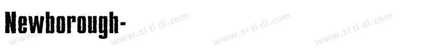 Newborough字体转换