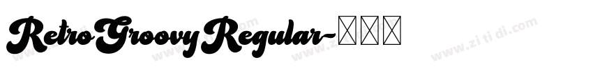 RetroGroovyRegular字体转换